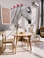 Papier peint mural Cheval et roses - Vignette | Mr Papier Peint