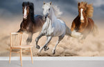 Papier peint mural chevaux au galop élégance et liberté en mouvement - Vignette | Mr Papier Peint