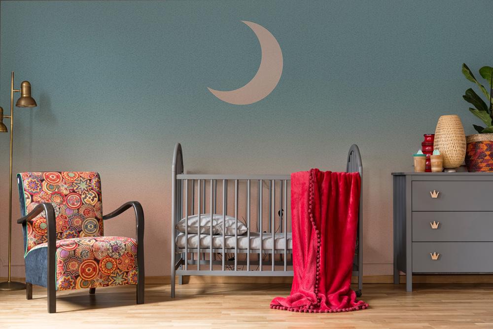 Papier Peint Mural Clair de Lune Ombré - Le meilleur Papier peint panoramique Sur mesure