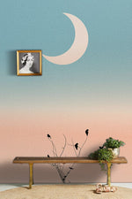 Papier peint mural Clair de Lune Ombré ambiance rêveuse et mystérieuse - Vignette | Mr Papier Peint