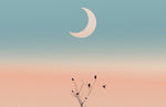 Papier peint mural Clair de Lune Ombré ambiance rêveuse et mystérieuse - Vignette | Mr Papier Peint