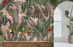 Papier peint mural Coin Rose élégance botanique et sérénité tropicale - Vignette | Mr Papier Peint