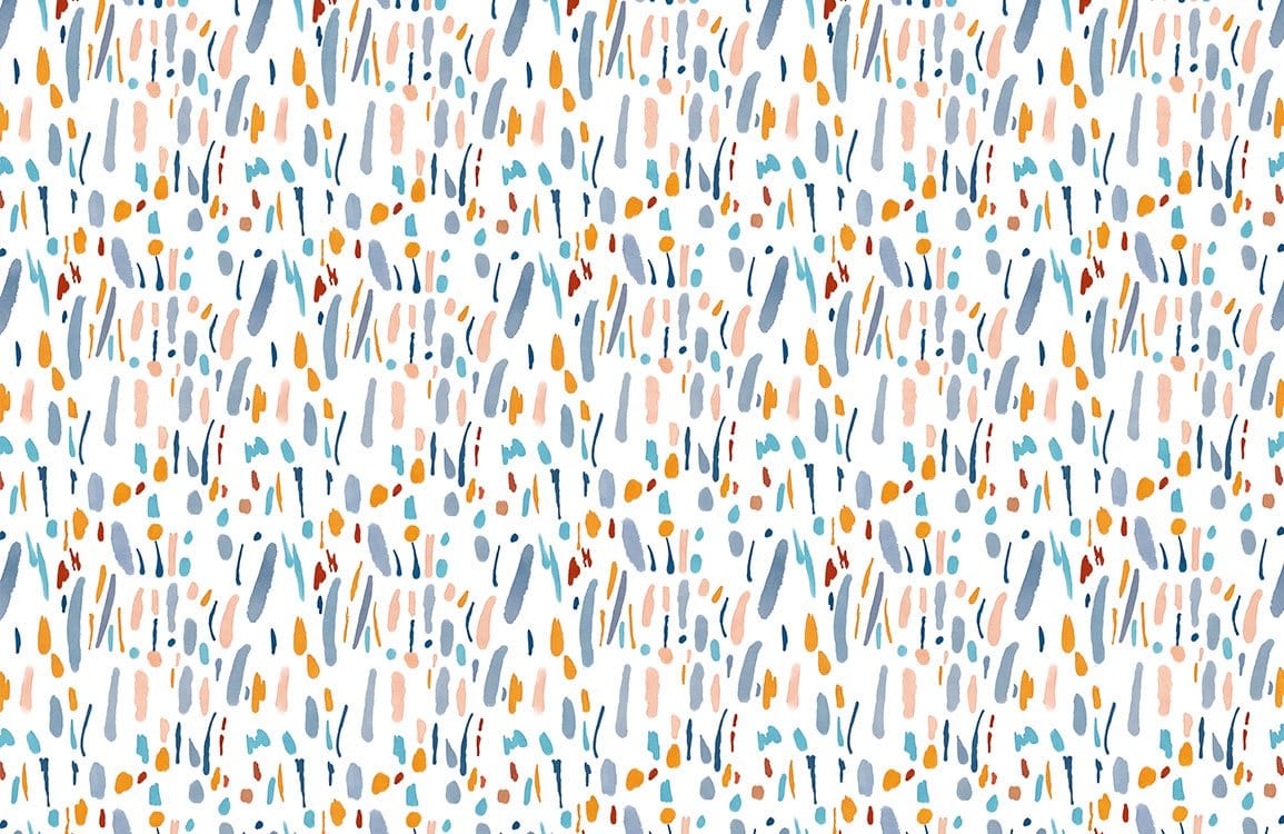 Papier peint mural coloré Doodle - Le meilleur Papier peint panoramique Sur mesure