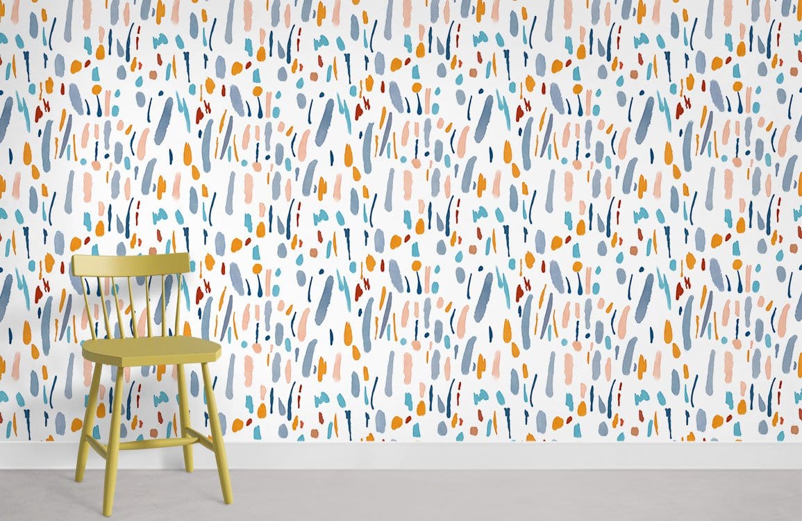 Papier peint mural coloré Doodle - Le meilleur Papier peint panoramique Sur mesure