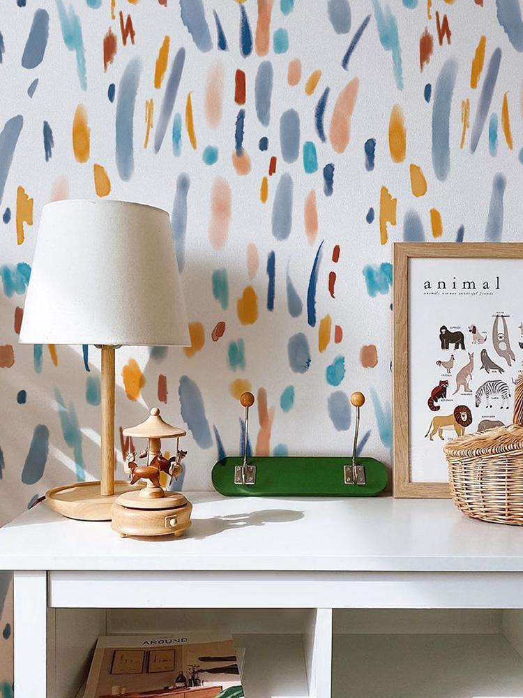 Papier peint mural coloré Doodle - Le meilleur Papier peint panoramique Sur mesure