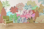 Évasion Exotique avec Papier Peint Mural Tropical Coloré - Vignette | Mr Papier Peint