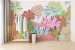 Évasion Exotique avec Papier Peint Mural Tropical Coloré - Vignette | Mr Papier Peint