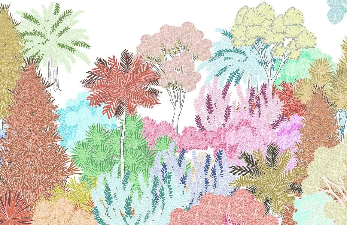 Papier peint mural Coloré Tropical II - Le meilleur Papier peint panoramique Sur mesure