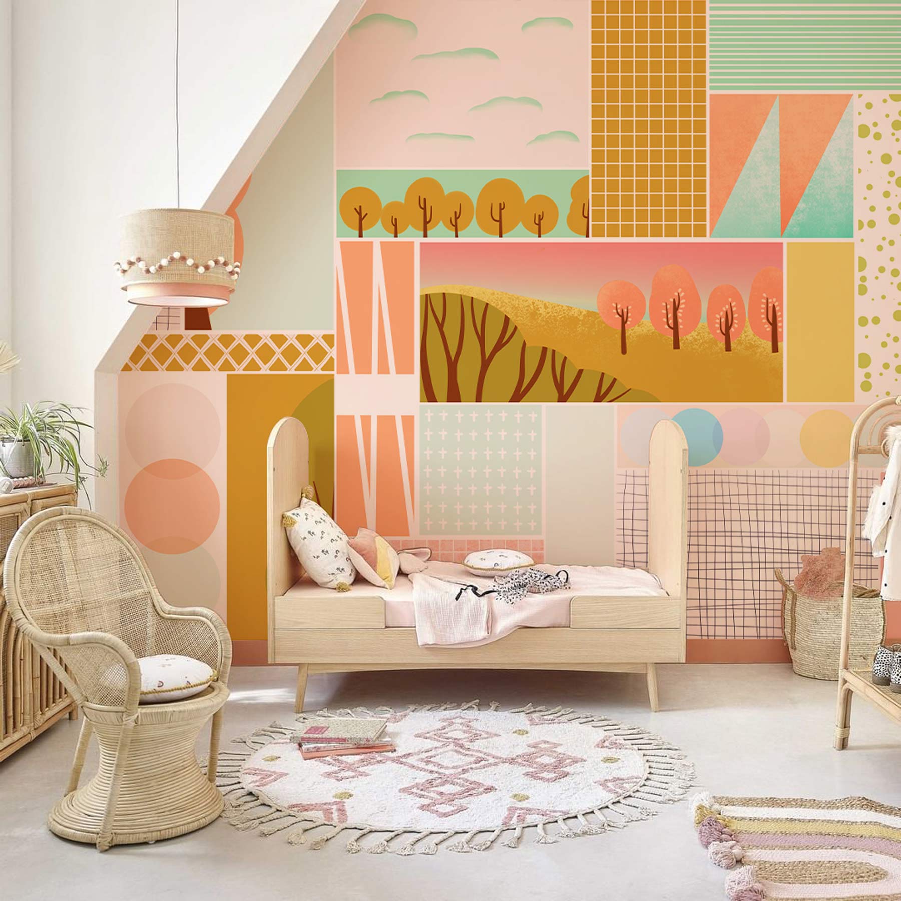 Papier peint mural Combinaison Géométrique III - Le meilleur Papier peint panoramique Sur mesure