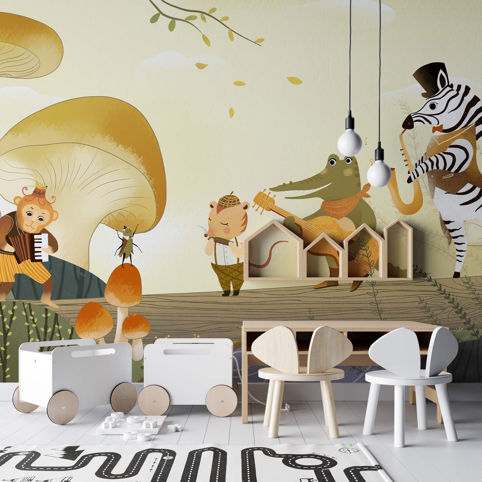 Papier Peint Mural Concert Animal II - Le meilleur Papier peint panoramique Sur mesure