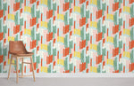 Papier peint mural Coups de pinceau colorés éclat et créativité - Vignette | Mr Papier Peint