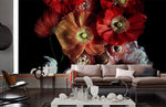 Élégance florale avec papier peint mural crème de pavot - Vignette | Mr Papier Peint