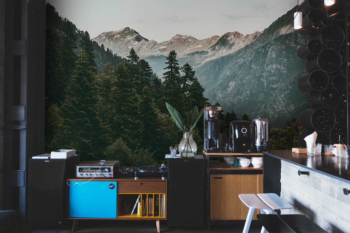 Papier peint mural Crête montagneuse - Le meilleur Papier peint panoramique Sur mesure