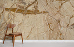 Papier Peint Mural Cristal Orange et Marron Éclat Naturel - Vignette | Mr Papier Peint