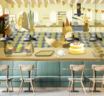 Éclat animalier en cuisine avec notre papier peint mural coloré - Vignette | Mr Papier Peint