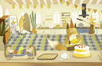 Éclat animalier en cuisine avec notre papier peint mural coloré - Vignette | Mr Papier Peint