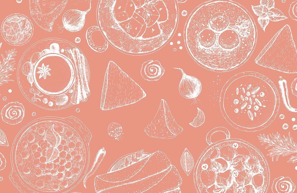 Papier peint mural cuisine nourriture - Le meilleur Papier peint panoramique Sur mesure