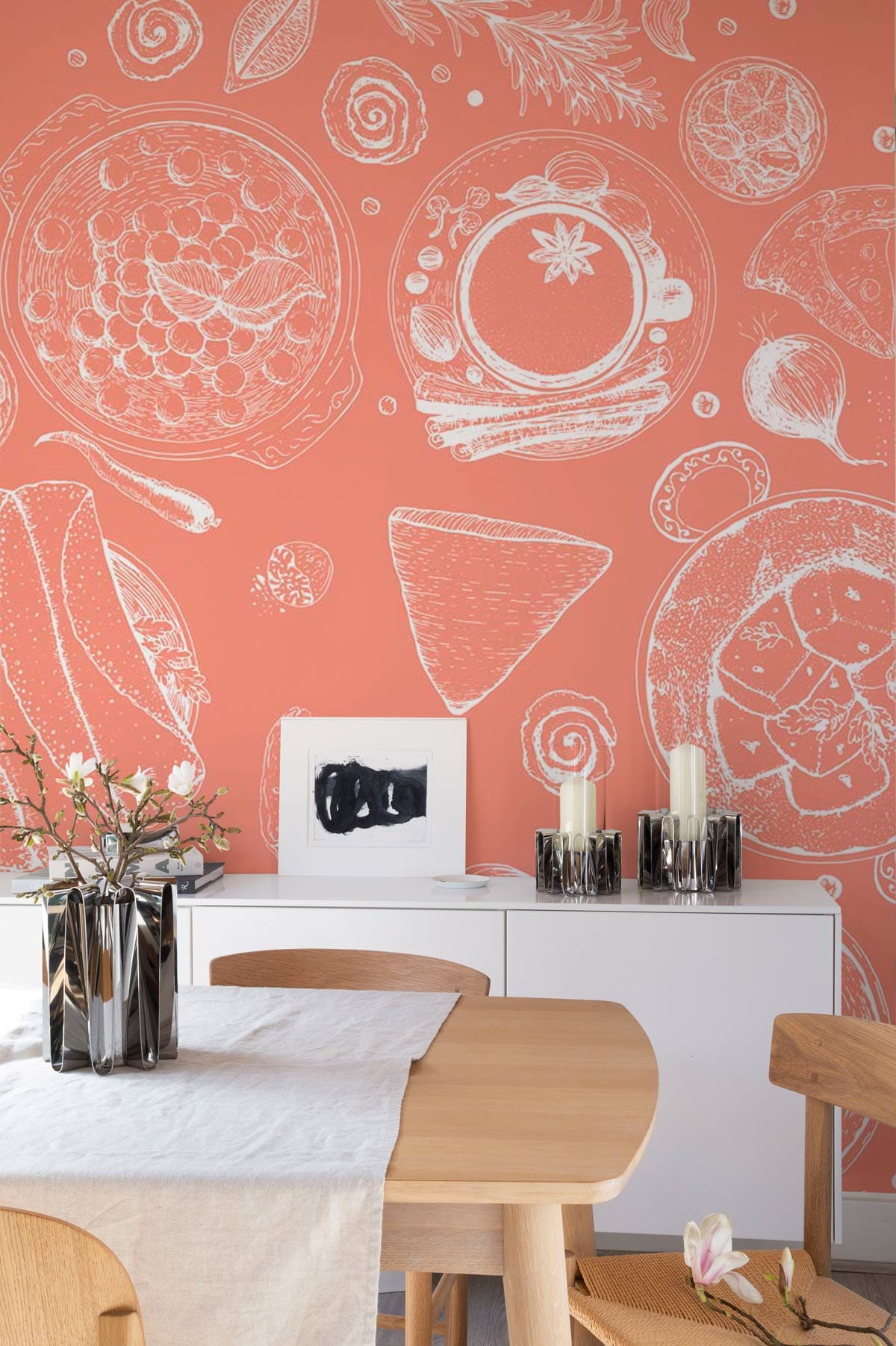Papier peint mural cuisine nourriture - Le meilleur Papier peint panoramique Sur mesure
