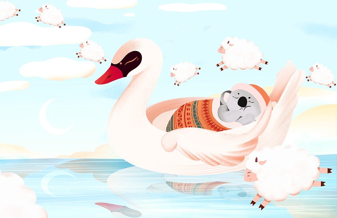 Papier peint mural Cygne II - Le meilleur Papier peint panoramique Sur mesure