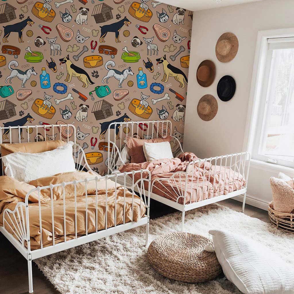 Papier peint mural d’accessoires pour animaux mignons - Le meilleur Papier peint panoramique Sur mesure