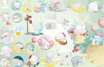 Papier peint mural d'adorables éléphants - Vignette | Mr Papier Peint