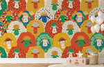 Papier peint mural d'agneaux colorés - Vignette | Mr Papier Peint