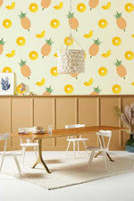 Papier peint mural d'ananas tranché - Vignette | Mr Papier Peint