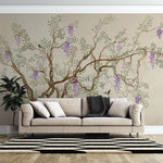 Murale Glycine Vintage Le Charme d’un Jardin Ancien en Papier Peint Mural - Vignette | Mr Papier Peint