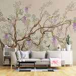 Murale Glycine Vintage Le Charme d’un Jardin Ancien en Papier Peint Mural - Vignette | Mr Papier Peint