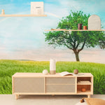 Papier peint mural d'arbre solitaire et arc-en-ciel - Vignette | Mr Papier Peint