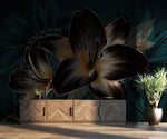 Mystère Nocturne avec le Papier Peint Mural Dark Lily - Vignette | Mr Papier Peint