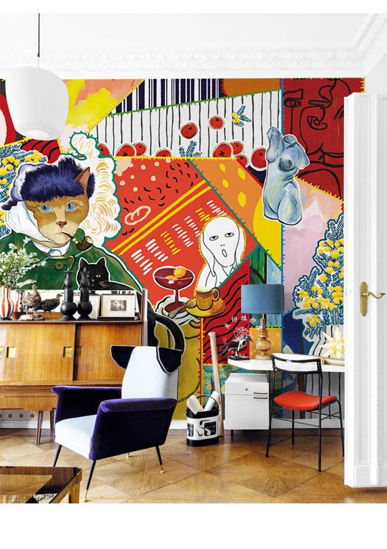 Papier peint mural d’art de graffiti - Le meilleur Papier peint panoramique Sur mesure