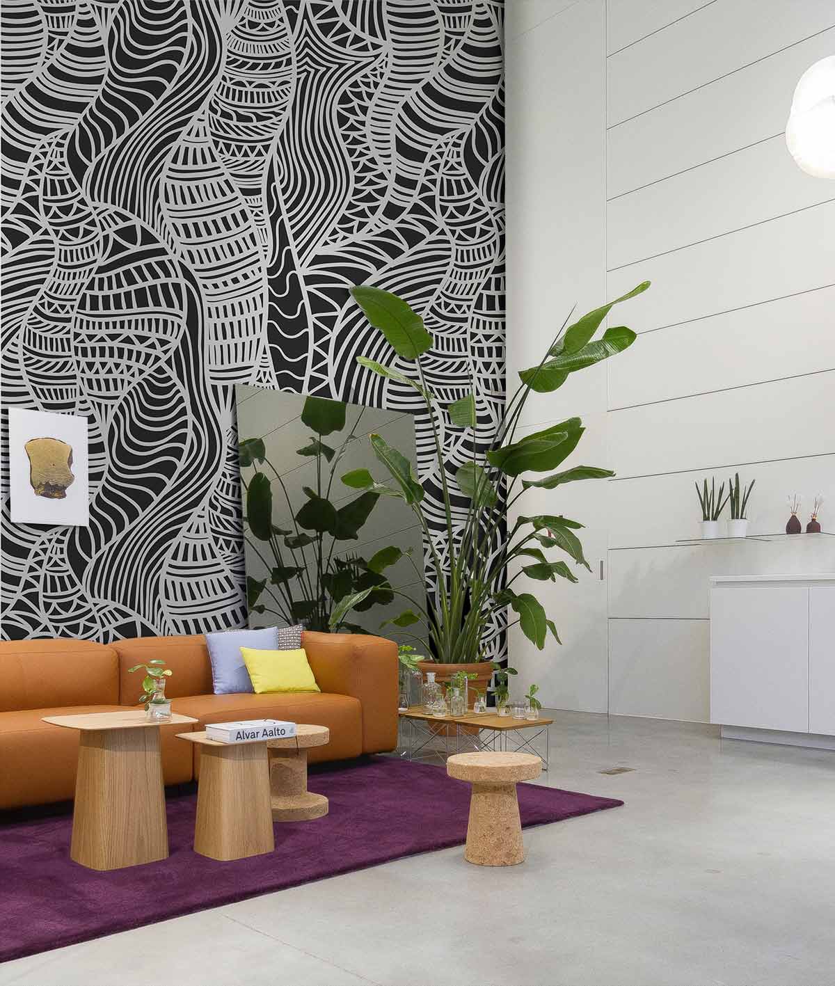 Papier peint mural d’art torsadé - Le meilleur Papier peint panoramique Sur mesure