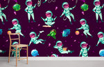 Papier peint mural d’astronaute voyage étoilé pour chambre d’enfant - Vignette | Mr Papier Peint