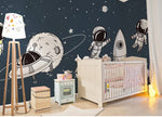 Papier peint mural astronaute et aliens pour un voyage intergalactique - Vignette | Mr Papier Peint
