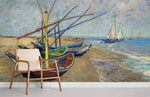 Papier peint mural de bateaux de pêche - Vignette | Mr Papier Peint