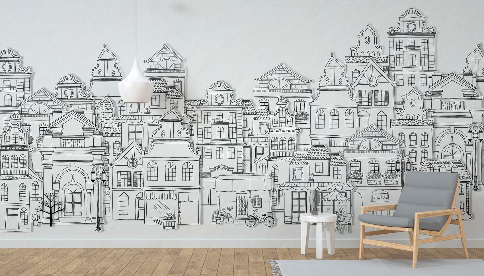 Papier peint mural de bâtiments - Le meilleur Papier peint panoramique Sur mesure