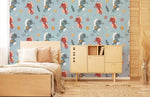 Papier peint mural hippocampe pour une chambre d'enfant féerique - Vignette | Mr Papier Peint
