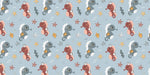 Papier peint mural hippocampe pour une chambre d'enfant féerique - Vignette | Mr Papier Peint