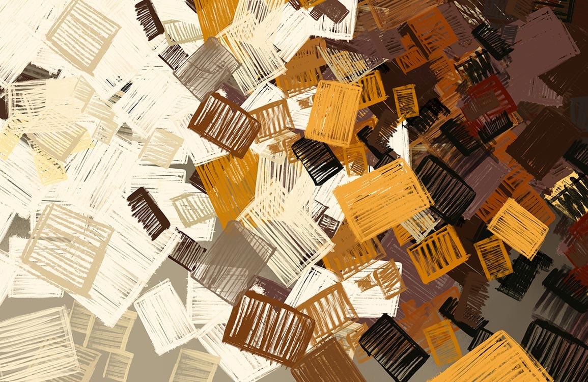 Papier peint mural de blocs abstraits - Le meilleur Papier peint panoramique Sur mesure