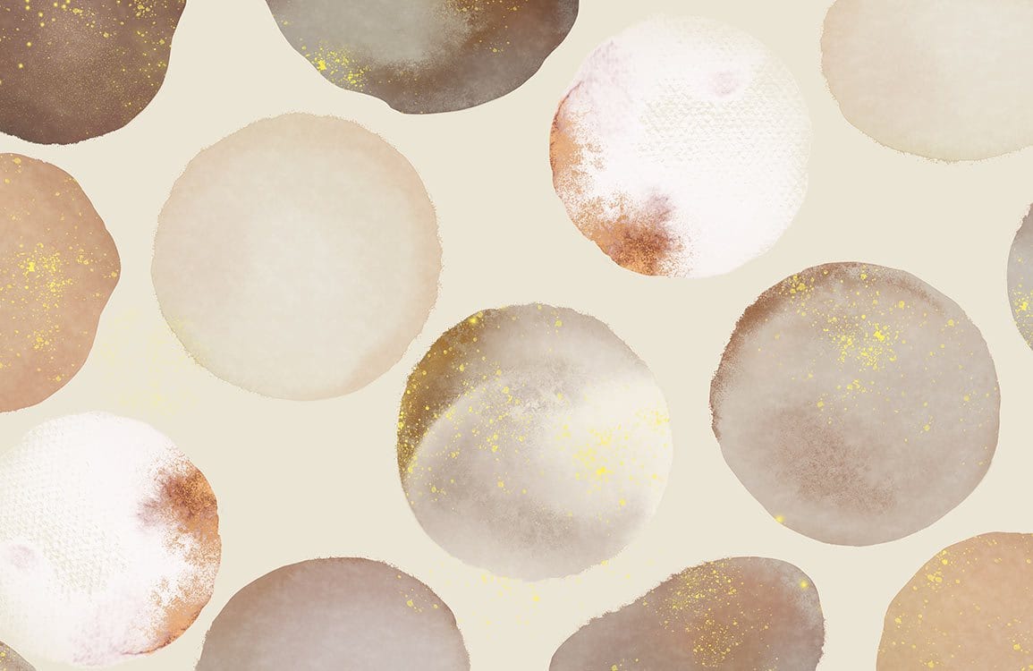 Papier Peint Mural de Blocs Ronds - Le meilleur Papier peint panoramique Sur mesure