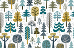 Papier peint mural de bois enneigés d'hiver - Vignette | Mr Papier Peint