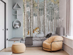Papier peint mural Forêt de Bouleaux Sérénité et Élégance Naturelle - Vignette | Mr Papier Peint