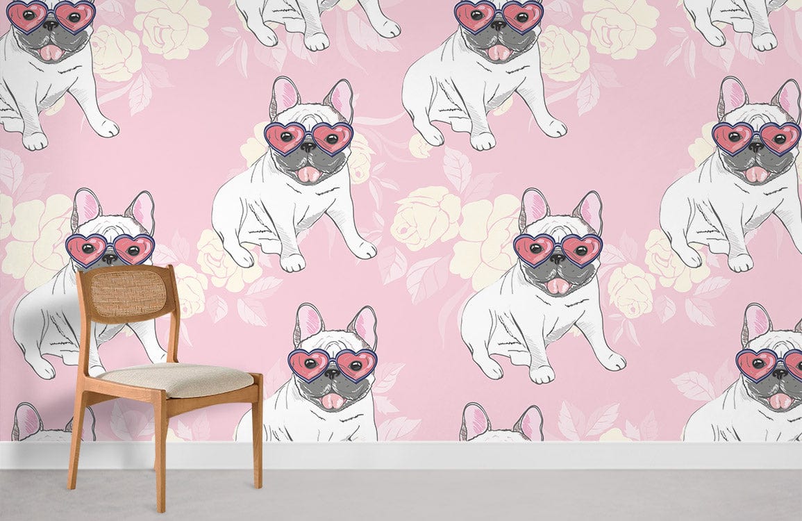 Papier peint mural de bouledogue français - Le meilleur Papier peint panoramique Sur mesure