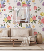 Papier peint mural floral pour chambre d’enfant ambiance douce et élégante - Vignette | Mr Papier Peint