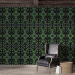 Papier peint mural de buissons fleuris verts - Vignette | Mr Papier Peint