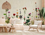 Papier peint mural buissons de fleurs séchées élégance naturelle - Vignette | Mr Papier Peint