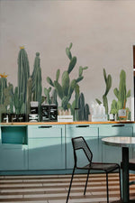 Papier Peint Mural de Cactus Vert - Vignette | Mr Papier Peint