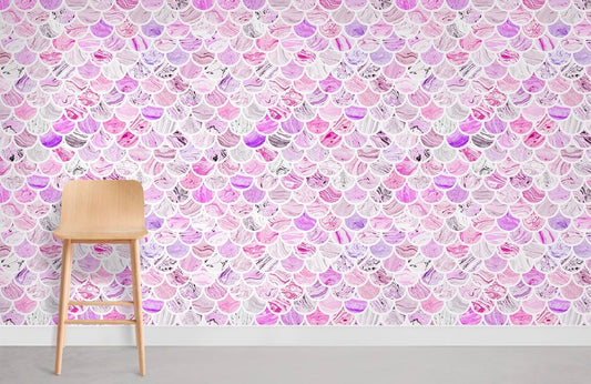 Papier peint mural de carreaux en marbre violet - Le meilleur Papier peint panoramique Sur mesure