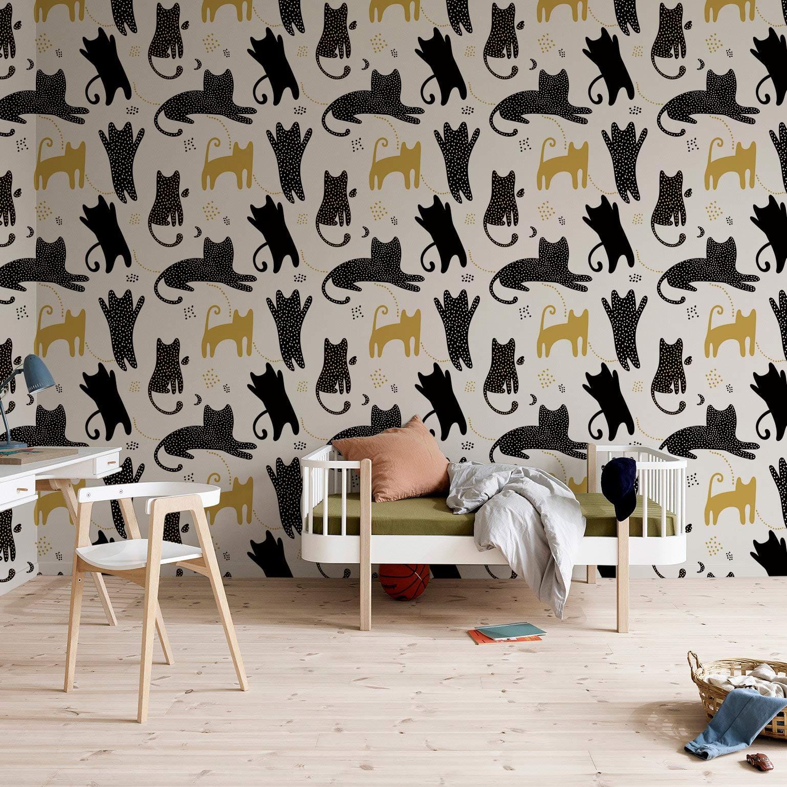 Papier peint mural de Cartoon Cat - Le meilleur Papier peint panoramique Sur mesure